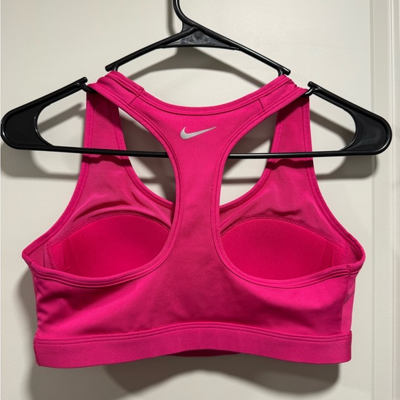 Nike PADDED Women's Dri-Fit Medium Support Pink Sports Bra - Picture 5 of 10